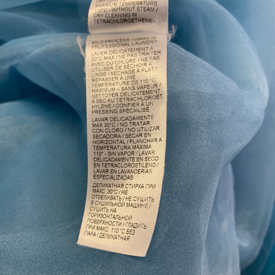 ERMANNO SCERVINO Size S Blue Navy Polyester Ombre Strapless Mini Dress Sui Generis Designer Consignment ERMANNO SCERVINO Size S Blue Navy Polyester Ombre Strapless Mini Dress Sui Generis Designer Consignment