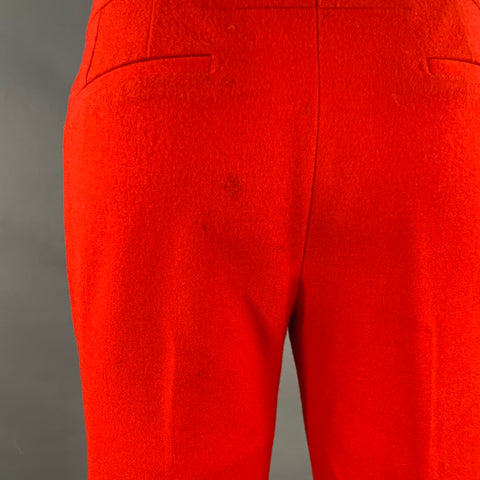 GIVENCHY FW12 Size S Red Twill Wool Cotton Notch Lapel Suit