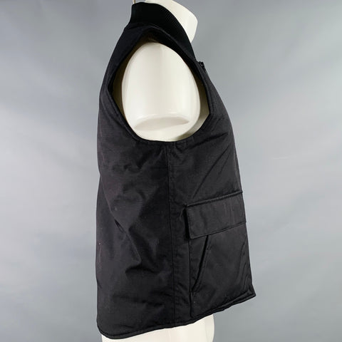 CARHARTT Size XS Black Nylon Zip Up Vest