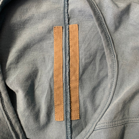 RICK OWENS Size M Blue Solid Cotton T-shirt