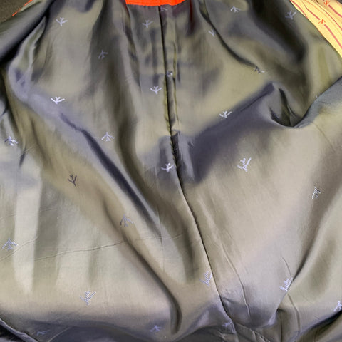 ISAIA Size 40 Navy Wool Hidden Buttons Coat