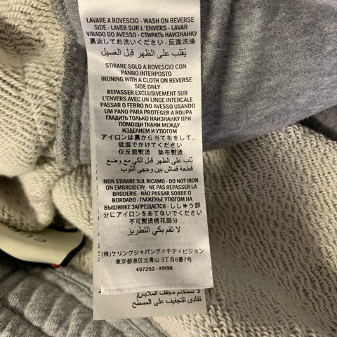 GUCCI Size L Grey Cotton Sweatpants Casual Pants