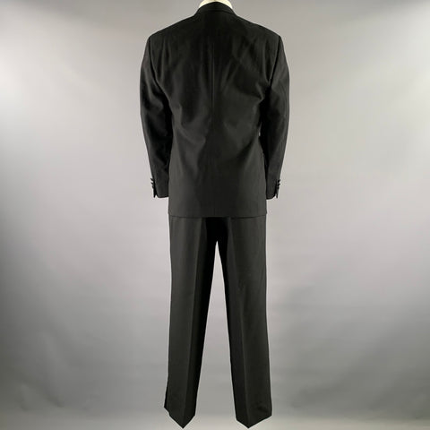 BILL BLASS Size 40 Black Wool Tuxedo Suit