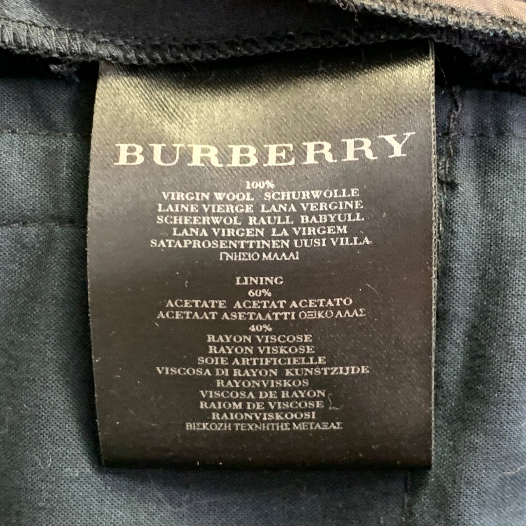 BURBERRY PRORSUM Size 40 Navy Wool Notch Lapel Tuxedo