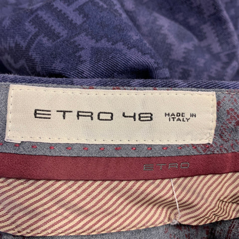 ETRO Size 32 Purple Navajo Flat Front Casual Pants