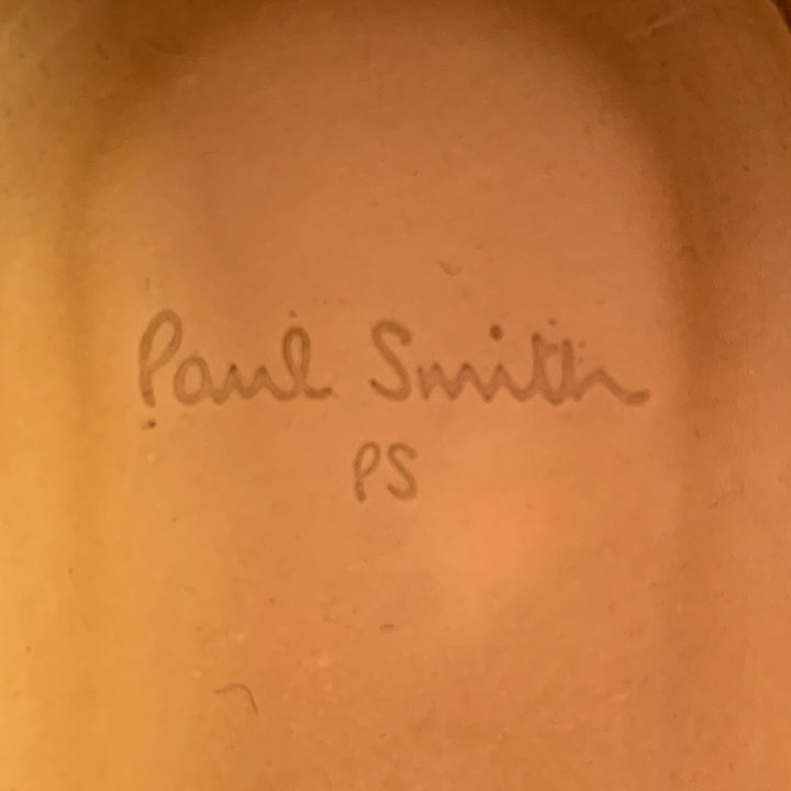PS by PAUL SMITH Size 12 Robin Black Leather Cap Toe Lace-Up Shoes