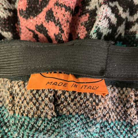 MISSONI Size S Grey Teal Wool Blend Floral Mid Calf Set
