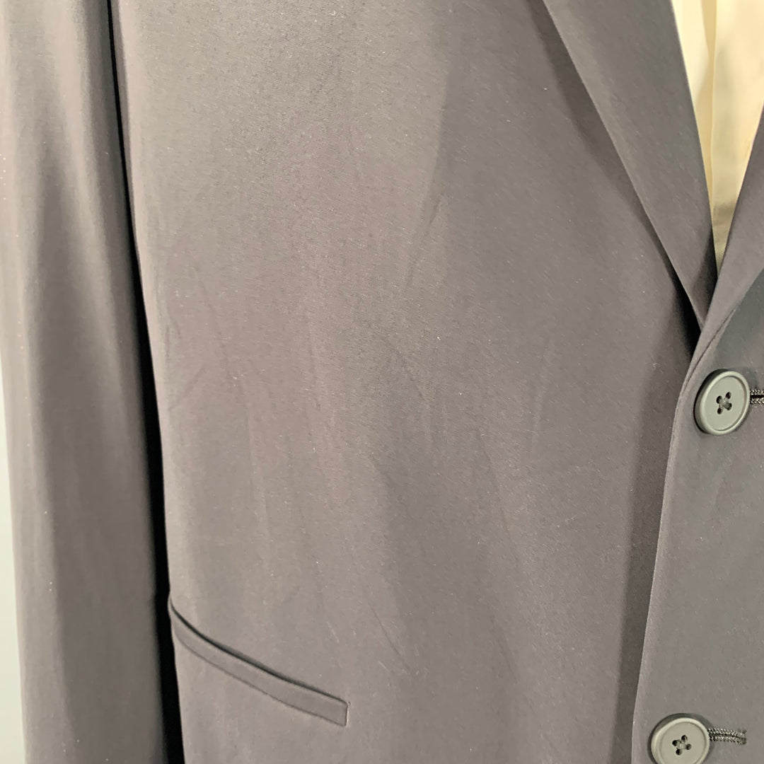 THEORY Size 44 Regular Clinton Black Polyamide Blend Notch Lapel Sport Coat