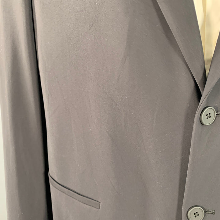 THEORY Size 44 Regular Clinton Black Polyamide Blend Notch Lapel Sport Coat
