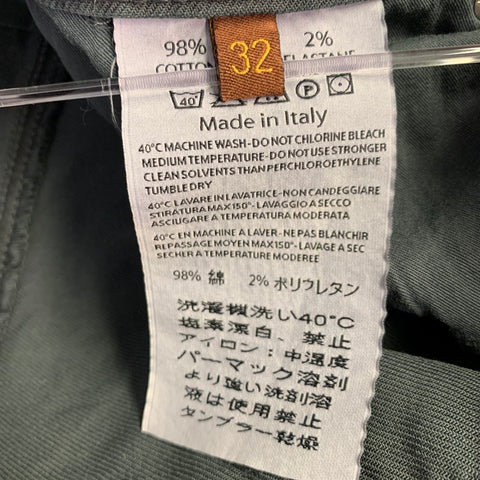 NOTIFY Size 32 Grey Twill Cotton Blend Straight Five Pockets Jeans