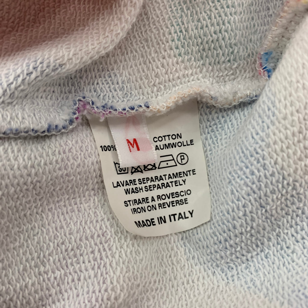 WALTER VAN BEIRENDONCK AW19 Size M Multi Color Drip Print Hooded Sweatshirt