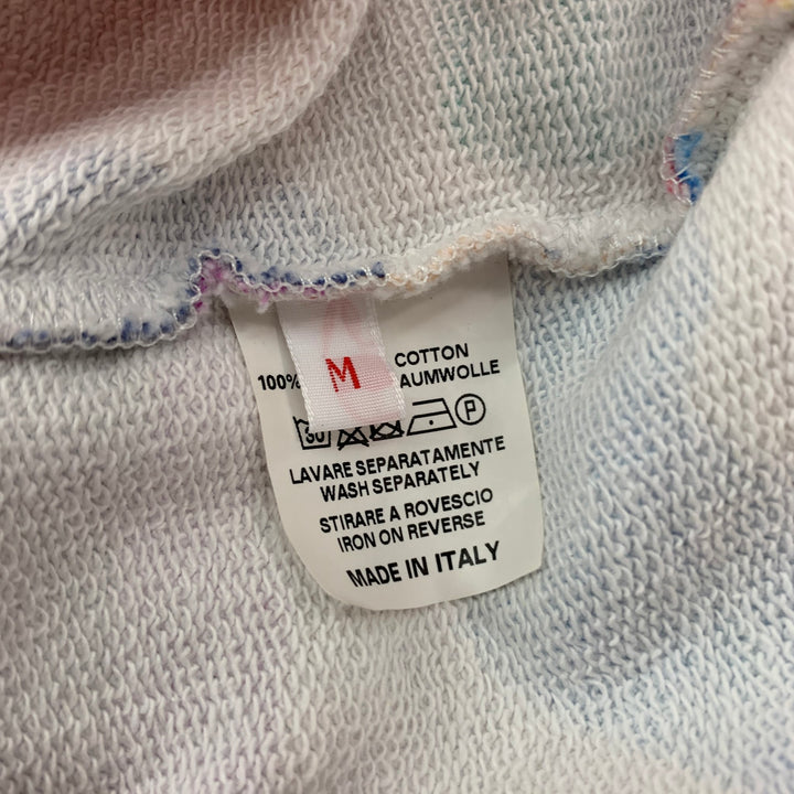 WALTER VAN BEIRENDONCK AW19 Size M Multi Color Drip Print Hooded Sweatshirt