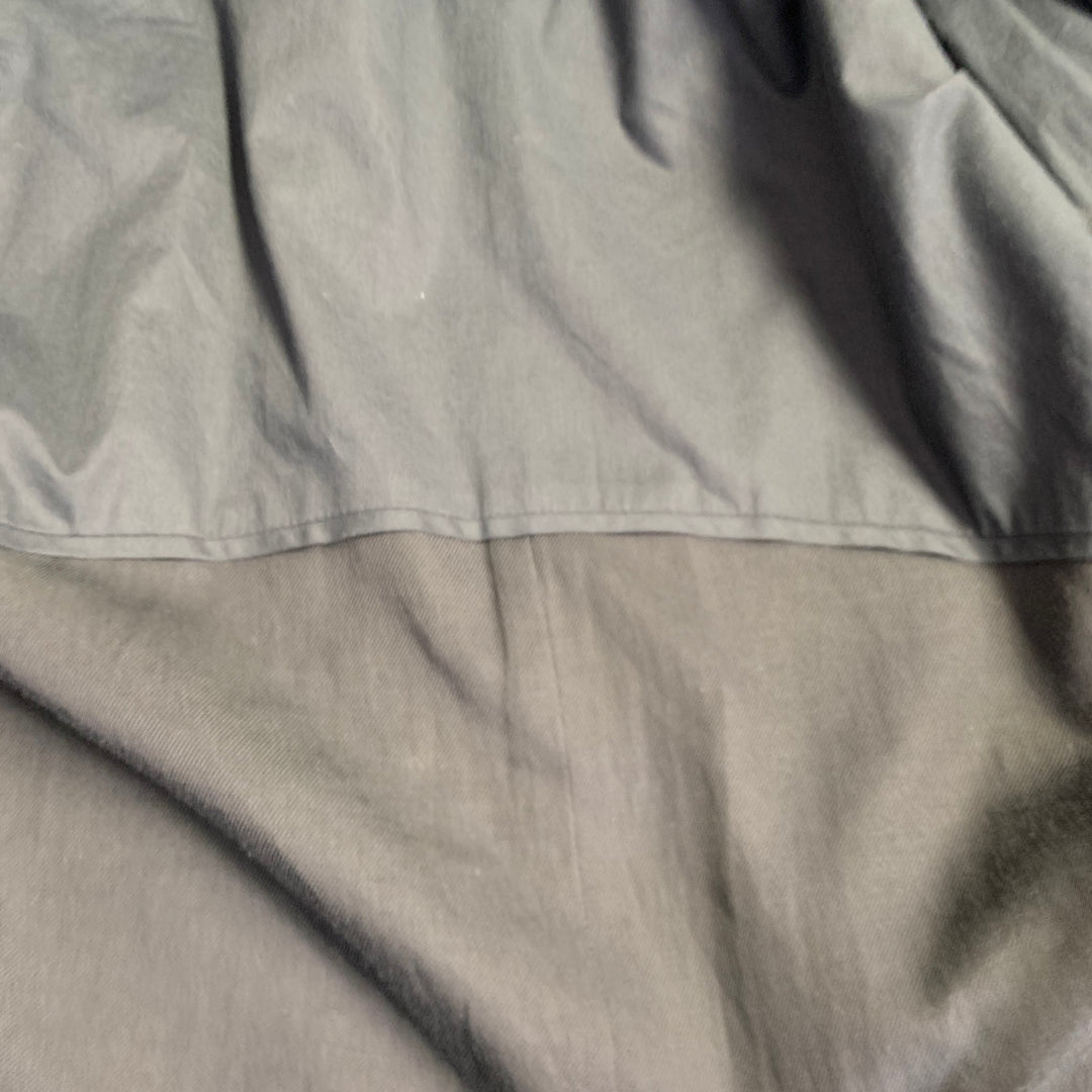 ANN DEMEULEMEESTER Size 44 Black Twill Viscose Virgin Wool Sport Coat