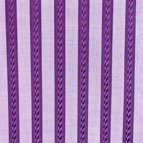 ETRO Size 44 Purple Lilac Stripe Cotton Spread Collar Long Sleeve Shirt