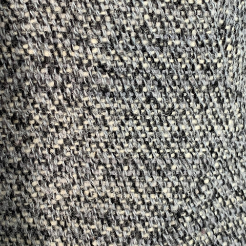 ALEXANDER MCQUEEN Size 4 Grey Black Wool Blend Boucle Single Breasted Jacket