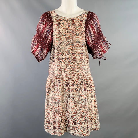 isabel marant etoile embroidered dress Paule Embroidered Detail Cotton Maxi Dress (Women)