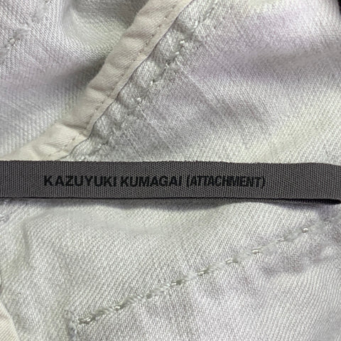 ATTACHMENT Size M Grey Wash Cotton Twill Low Rise Button Fly Jeans