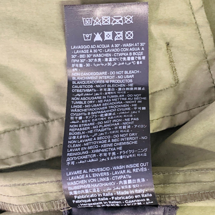 MR & MRS Size XS Green Olive Shimmery Cotton Blend Parka Jacket