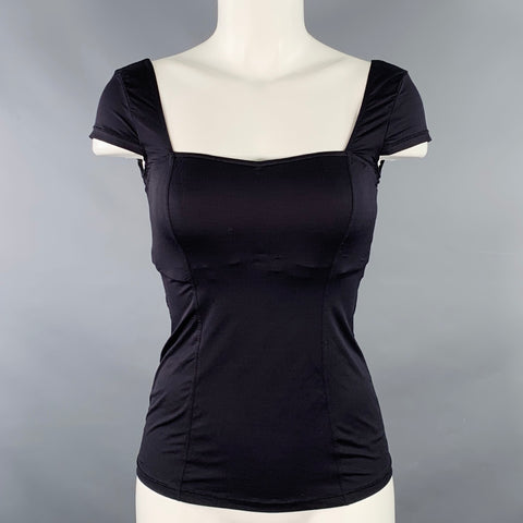 COSABELLA Size M Black Nylon Casual Top