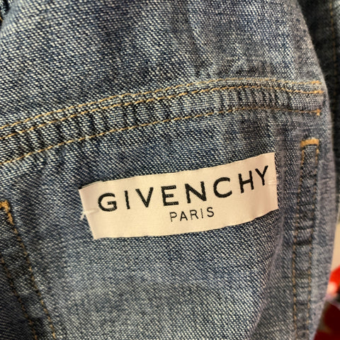 GIVENCHY Size S Blue Cotton Long Sleeve Shirt