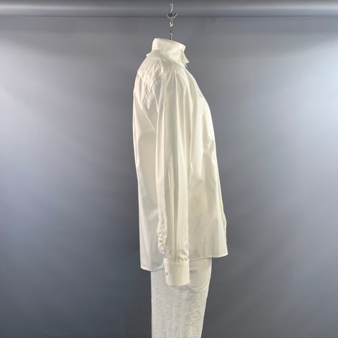ETON Size XL White Cotton French Cuff Long Sleeve Shirt