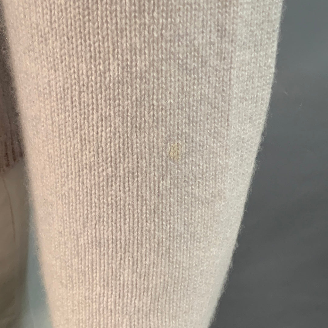 VINCE Size L Grey Light Knit Cashmere Crew Neck Pullover