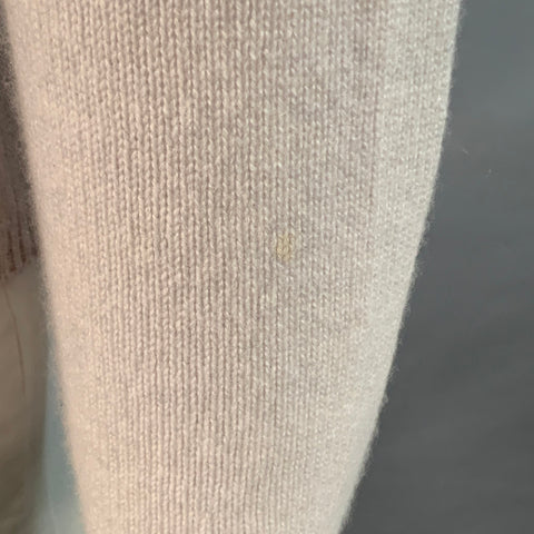 VINCE Size L Grey Light Knit Cashmere Crew Neck Pullover