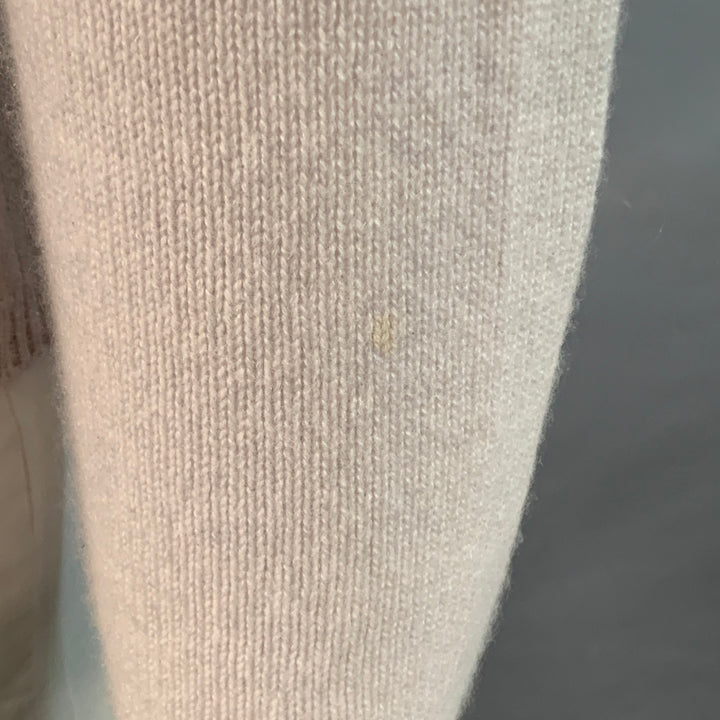 VINCE Size L Grey Light Knit Cashmere Crew Neck Pullover