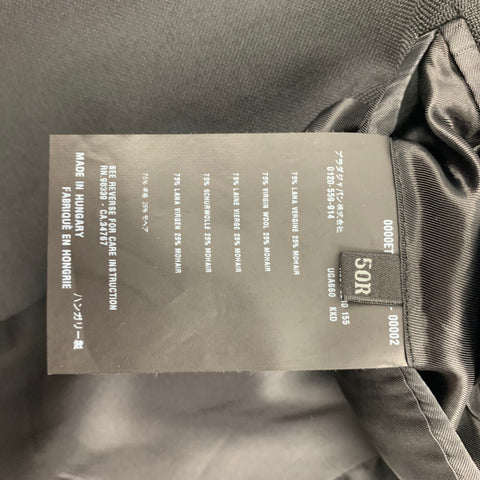 PRADA Size 40 Black Wool Mohair Sport Coat