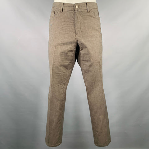 ENGLISH LAUNDRY Size 36 Black Brown Cotton Blend 5 Pockets Casual Pants