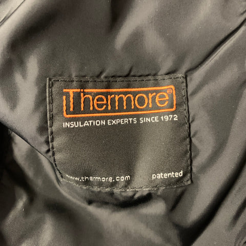 ASPESI Taille L Veste chemise matelassée en coton à carreaux noir et blanc