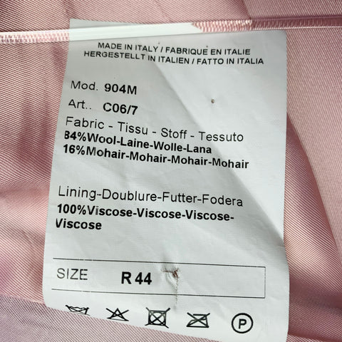 PAUL SMITH Size 44 Blue Pink Wool Mohair Single Breasted Collarless Vest