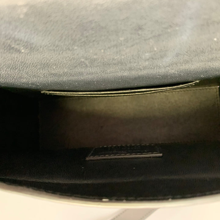 SALVATORE FERRAGAMO Black Graphic Leather Handbag Bags