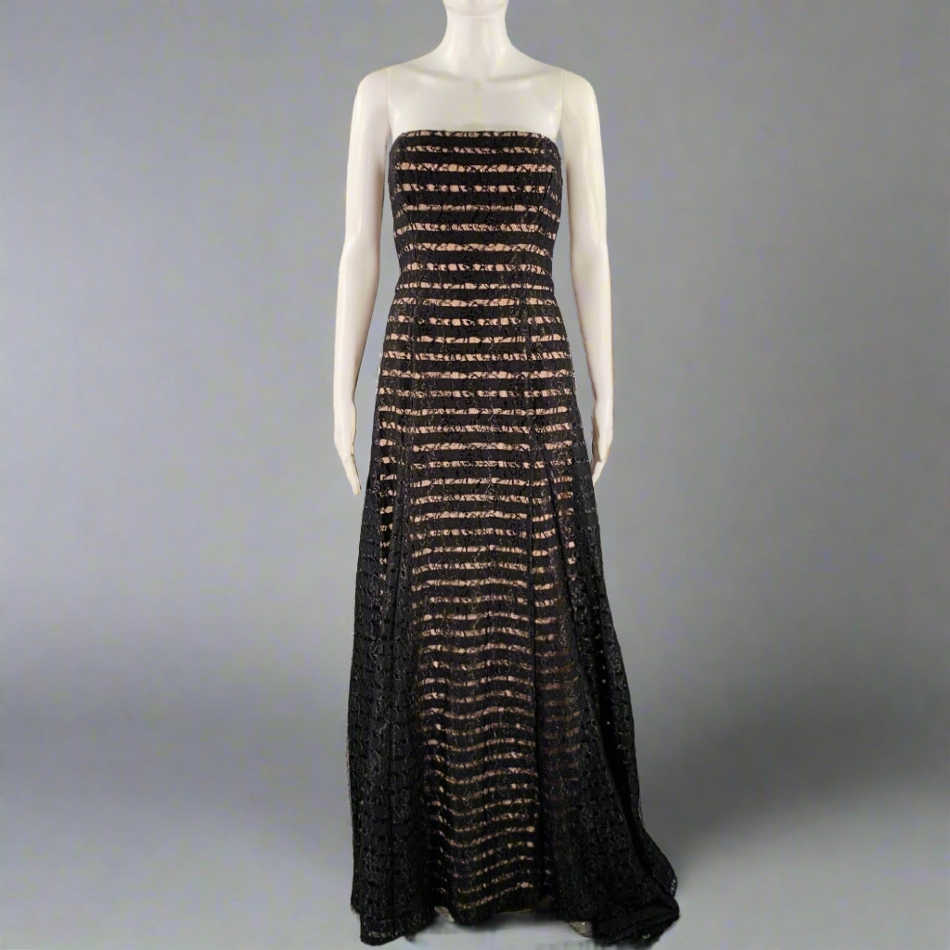 VERA WANG Size 8 Black Pink Nylon Blend Double Layer Long Dress – Sui  Generis Designer Consignment