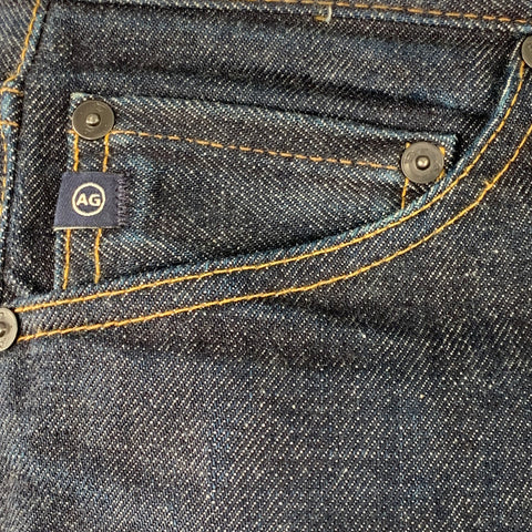 ADRIANO GOLDSCHMIED Size 30 Navy Contrast Stitch Cotton Slim Five Pockets Jeans