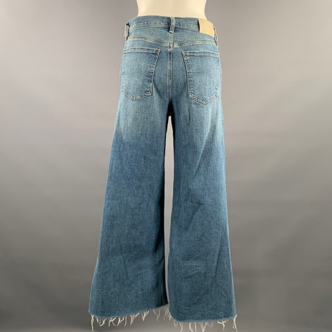 CITIZENS OF HUMANITY Size 26 Blue Cotton Wide Leg Jeans