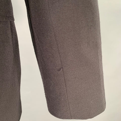 MOSCHINO Size 46 Black Polyamide Blend Notch Lapel Tuxedo