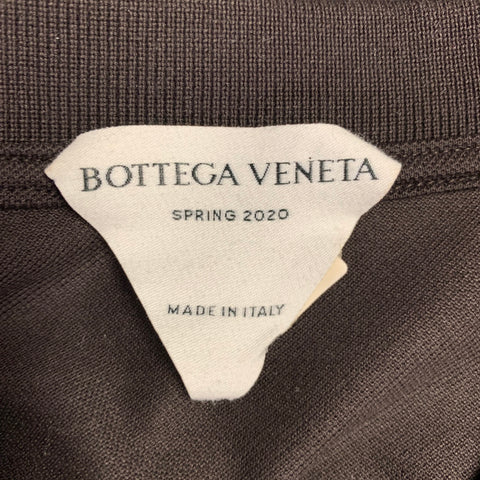BOTTEGA VENETA Spring 2020 Size M Brown Cotton Buttoned Polo