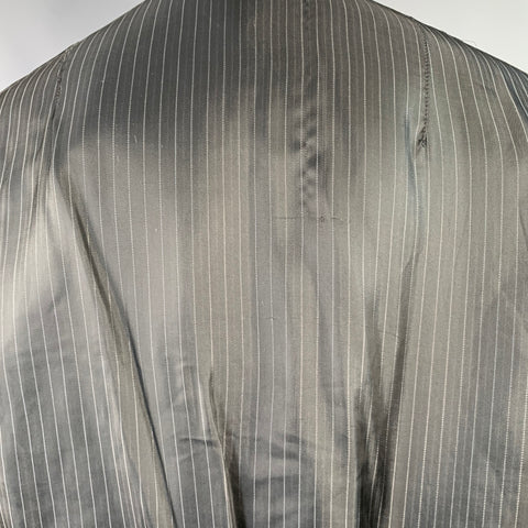 HAIDER ACKERMANN Size S Teal Black Grey Reversible Silk Zip Up Bomber Jacket