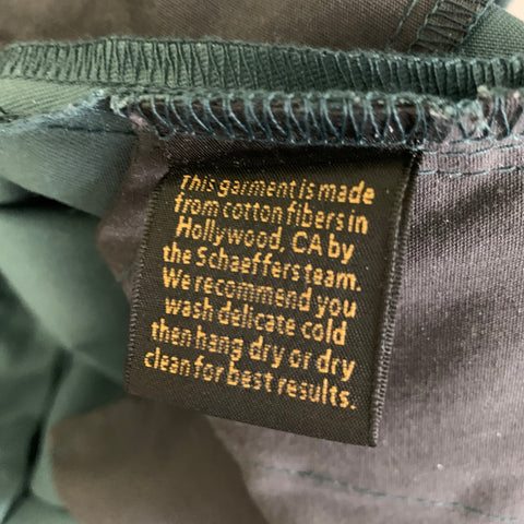 SCHAEFFER'S Size 34 Teal Chino Casual Pants