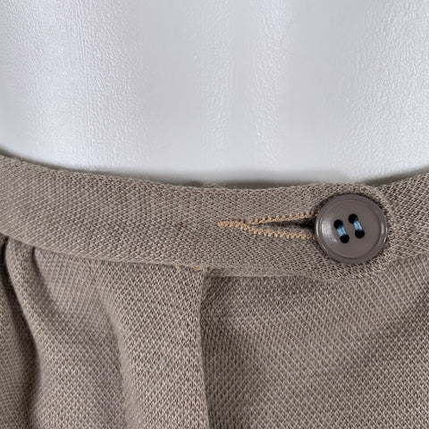 SONIA RYKIEL Size S Grey Taupe Wool Cropped Casual Pants