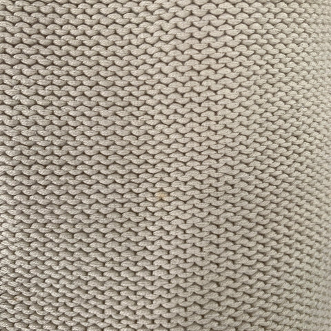 NO EXCESS Size M Beige Knit Cotton Blend Shawl Collar Sweater