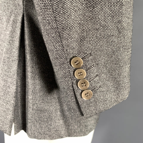 ERMENEGILDO ZEGNA Size 44 Grey Black Marled Wool Blend Sport Coat