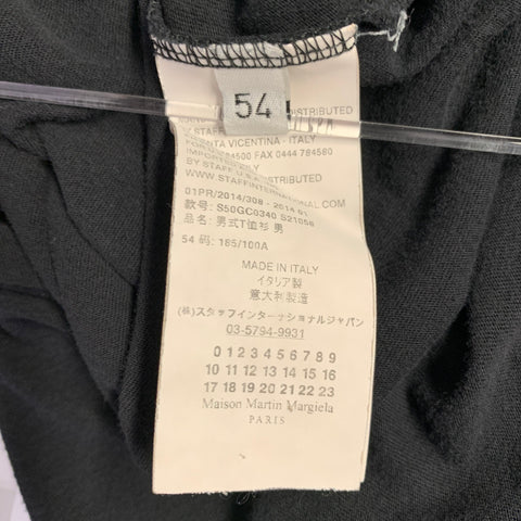 MAISON MARTIN MARGIELA Size 44 Black Cotton Crew Neck T-shirt