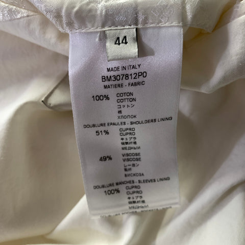 GIVENCHY Chest Size 34 White Off White Cotton Sport Coat