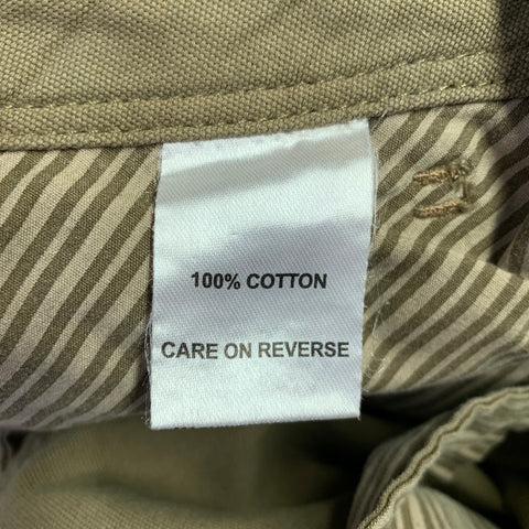 BILLY REID Size 29 Green Olive Cotton Flat Front Casual Pants