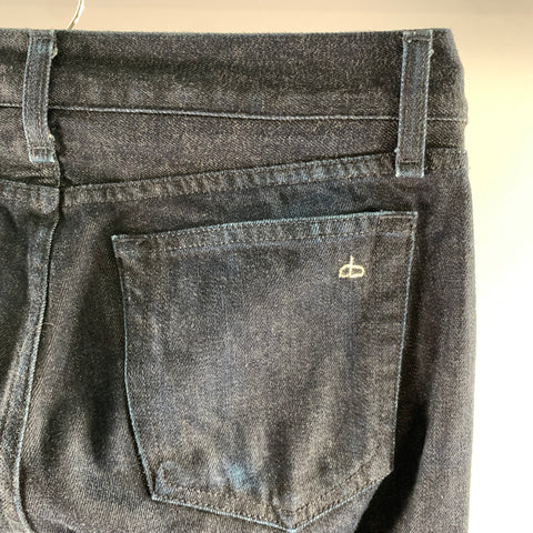 RAG & BONE Size 32 Navy Cotton Button Fly Jeans