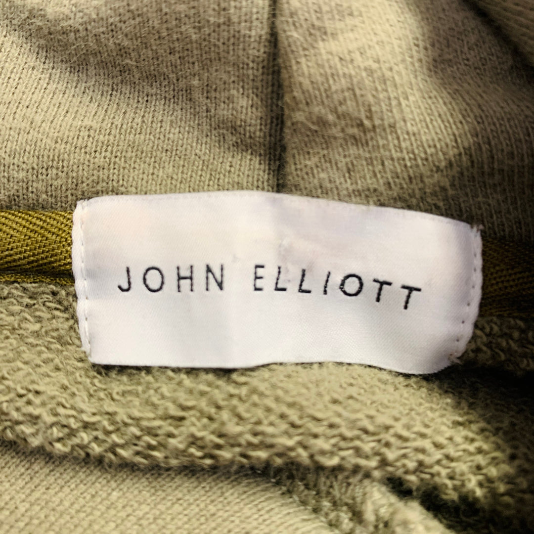 JOHN ELLIOTT Size XS Green Cotton Hoodie Sweatshirt