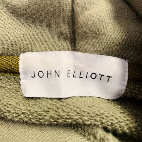 JOHN ELLIOTT Size XS Green Cotton Hoodie Sweatshirt