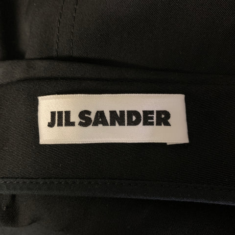 JIL SANDER Size 34 Black Wool Zipper Pants